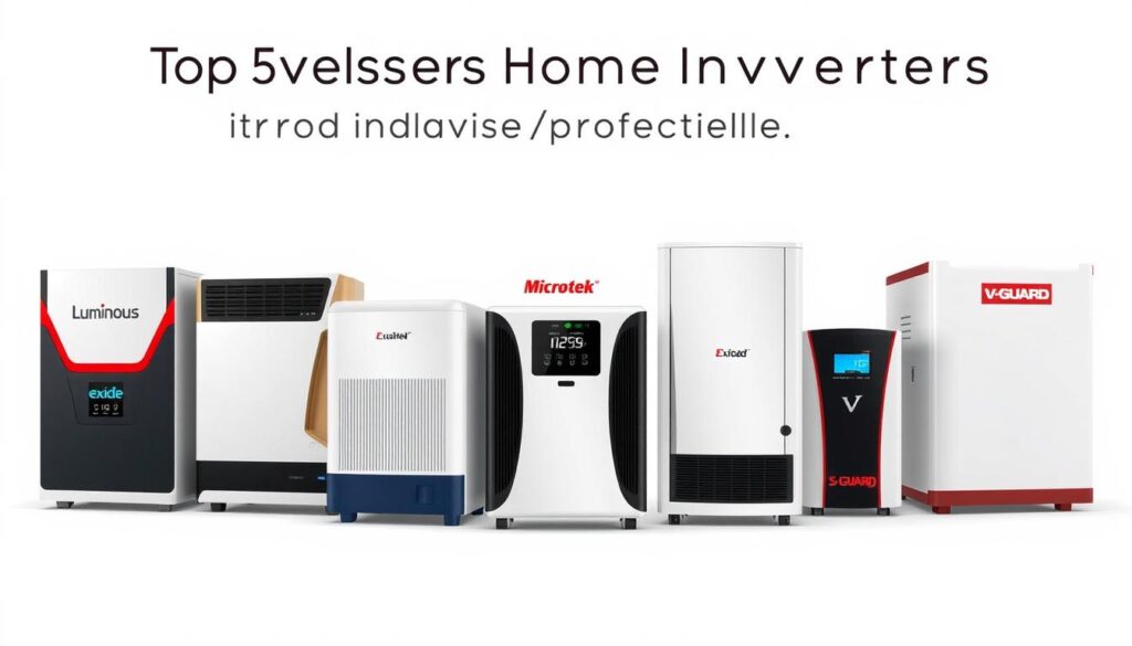 Comparison of top inverter brands showing their flagship models for home use