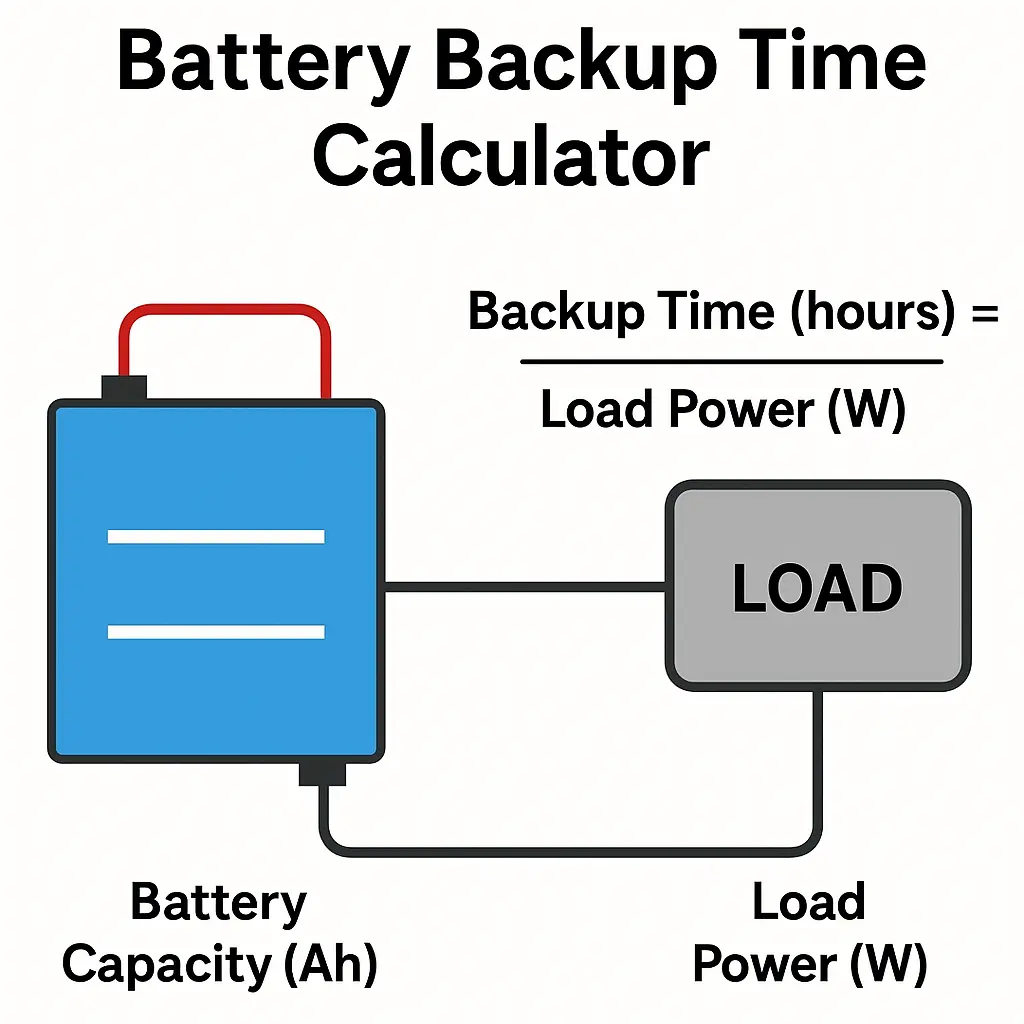 Battery backup time calculator