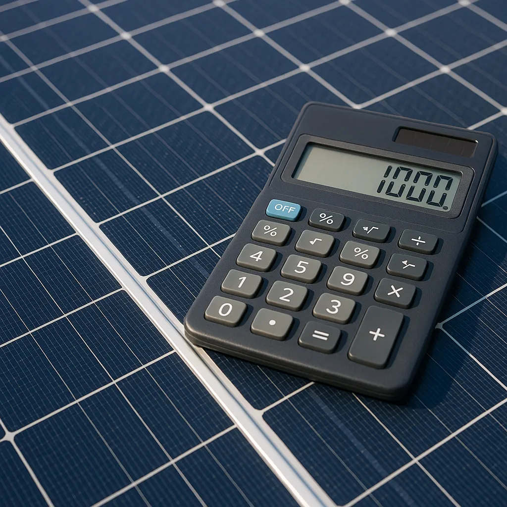 Solar panel calculator