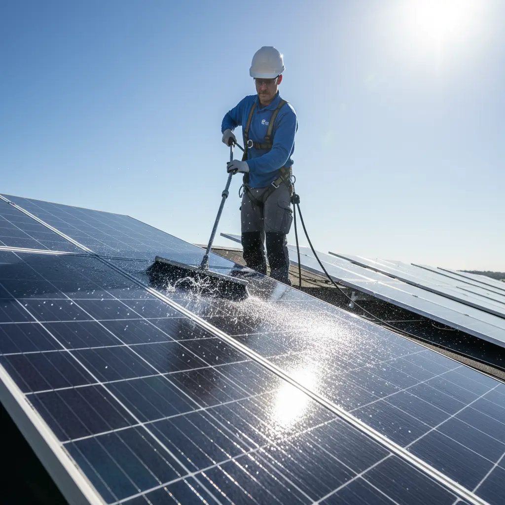 solar panel cleaning
