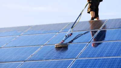 solar panel cleaning